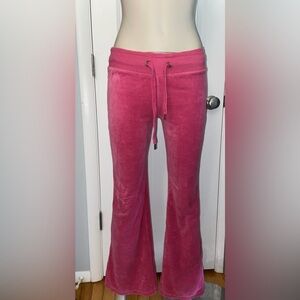 Pink Velour Track Pants